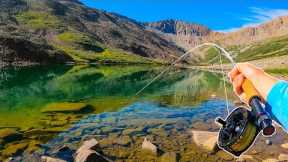 Fly Fishing a Lake LOADED with Trout!! (Fish Every Cast)