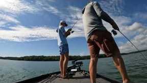 Fishing on Lake Hartwell in the DEAD of Summer!(CRAZY DAY ON THE LAKE!)