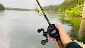 TOPWATER Bass Fishing ACTION on Lake Allatoona!! (Whopper Plopper)