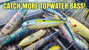 Topwater Walking Baits HOW TO (Bass Fishing Tips)
