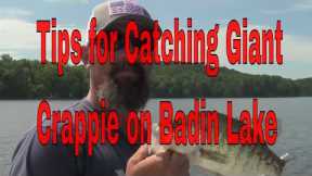 Tips for Catching Giant Crappie on Lake Badin,Catching crappie ,Lake fishing tips for crappie