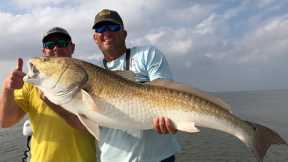 Giant Red Drum {Catch Clean Cook} Largest Redfish I've ever caught!