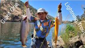 Fishing Lightning Trout N Big Giant: Nuv Ntses Daj Loj  Lake McSwain 2022