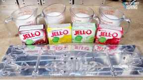 Using JELLO Mix To Make Soft Baits! Does It Work???