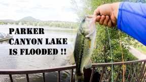 Fishing For Bass In A Flooded Desert Lake - Parker Canyon Lake, Az.