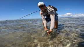 Fly Fishing for Bonefish at Hickam, Hawaii