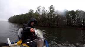 Crappie & White Perch In The Cold Rain, Lake Monticello