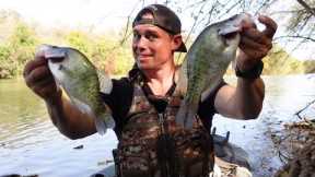 Granger Lake Crappie Fishing! JIG Fishing For Crappie, on the River! In Austin Texas!