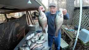 Super Slab Crappies After A Heavy Rain, Lake Murray, SC