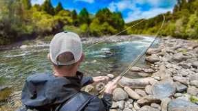 Incredible Fly Fishing for Big Trout in The Best River I've Fished!!