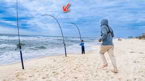 This Beach Was LOADED With Fish! *nonstop action*