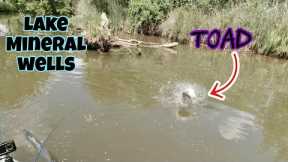 LAKE MINERAL WELLS STATE PARK | Kayak Bass Fishing