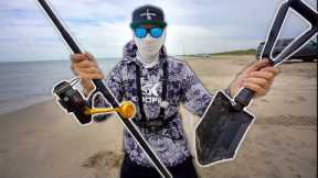 The Bait That Catches EVERYTHING!! Saltwater Beach Fishing!