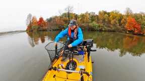 Fall Kayak Fishing on Kiser Lake with Billi and Alex