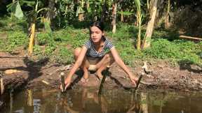 Wow! Fishing in the lake to catch more fish