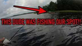 This Dude was Fishing Our Spot!! Lake Nacogdoches Bass Fishing
