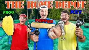 1v1v1 Home Depot BUILD YOU OWN Fishing Lure CHALLENGE! (Big Fish!)
