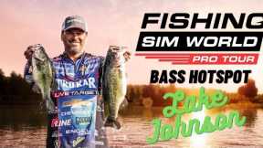 BASS HOT SPOTS IN 2022 | LAKE JOHNSON | FISHING SIM WORLD | HOW TO CATCH TROPHY BASS!