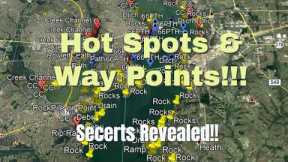 Lake Ray Hubbard - Lake Breakdown - Google Way points!!!  - Find Fish Fast!