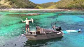 SOLO Camping Fishing & Spearfishing a Tropical Island Group (Toxic Fish? Catch & Cook)