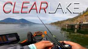 Kayak Fishing On CLEAR LAKE 🎣  | Old Town Sportsman PDL | First Bass Of The Year.