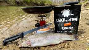 Trout CATCH and COOK (creek fishing)