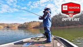 Bass Fishing SMITH LAKE, AL For BIG Spotted Bass! (DAMIKI FISHING)