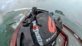 INTENSE Storm Kicks Us Off Lake Norman during Fishing Tournament!! Hail, High Winds and Lightning