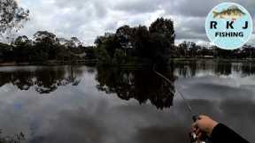 Flicking lures at Lake Tom Thumb
