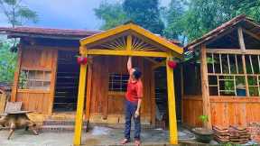 A day without a girlfriend, Sad and missed. Finishing the CABIN Awning alone