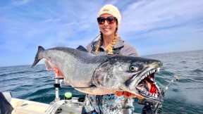 Lake Monsters in The GREAT LAKES! The Best Fish you'll Ever Eat! Catch, Clean and Cook