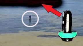I Walked and Tossed My Fishing Camera In A Deep Beach Hole!