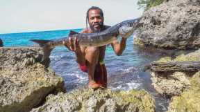 I Shot One Of The Giant Today Big Fish Catch Cook & Clean