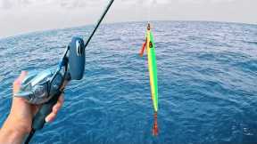 Fishing Jigs in 500 ft of water and caught this in the Atlantic Ocean...[EPIC CATCH,CLEAN,COOK]