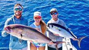 MASSIVE Amberjack on the Humps! Catch/Clean/Cook (Fish Burgers)