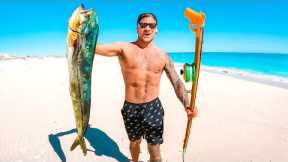I Built A $20 Speargun To Catch Food In Deep Ocean