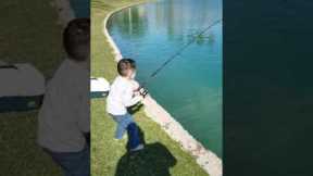 Monster fish caught by my kid