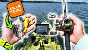 Fishing With TEMU Lures and Reels ONLY! They Actually WORKED?!