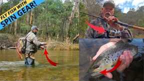 FLY FISHING WITH SPIN GEAR! An Incredibly Effective Method for Catching More Trout