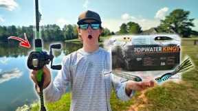Fishing With A OLD SCHOOL Topwater Kings Kit (Crazy Eats)