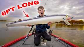 Fishing The Giga Lure!! (Worlds Biggest Lure)