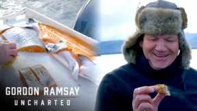 Gordon Ramsay Cooks Fresh Caught Salmon | Gordon Ramsay: Uncharted