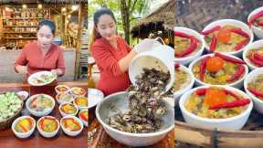 Cooking with sros: pregnant chef cook steamed crab and fish for 2 delicious recipes, Chef Sros