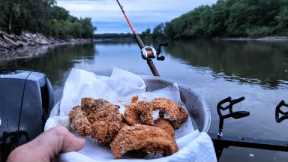 River Boat CATCH AND COOK! (Big Fish)