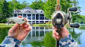 Fishing LOADED Lake House Docks For Giant COLD Water Bass (Best Baits)