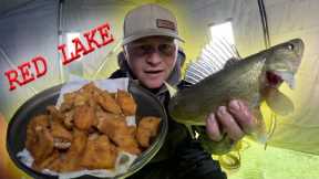 Upper Red Lake early ice (Catch and Cook)