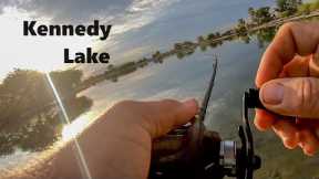 Fishing This Urban Pond In Search Of A Trophy Bass (Kennedy Lake, Tucson)