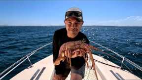 Caught some ROCK LOBSTER and COOKED IT!