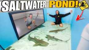 The GIANT SALTWATER POND For Tons Of EXOTIC FISH & SHARKS is Back!