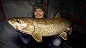 Ice Fishing Remote Lakes for Lake Trout! ( + Livescope Footage)